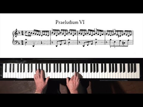 Bach Prelude and Fugue No.6 Well Tempered Clavier, Book 2 with Harmonic Pedal