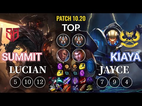 SB Summit Lucian vs GAM Kiaya Jayce Top - KR Patch 10.20