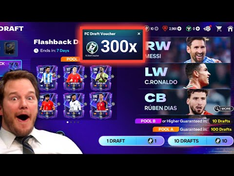 Flashback Drafts Gave Me Ronaldo, Messi & Gullit - Luckiest Pack Opening Ever #fcmobile 