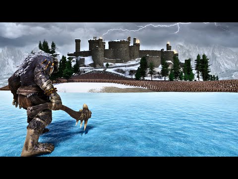 TROLL KING ATTACKS WINTERFELL WITH HUNDREDS OF TANKS FOR REVENGE - Epic Battle Simulator 2 - UEBS 2