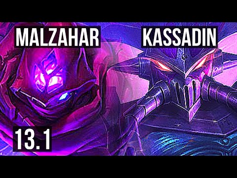 MALZ vs KASSADIN (MID) | 4.1M mastery, 1700+ games, 2/1/3 | KR Diamond | 13.1
