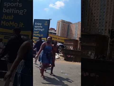 Walking through Johannesburg city #travel #africa #adventure