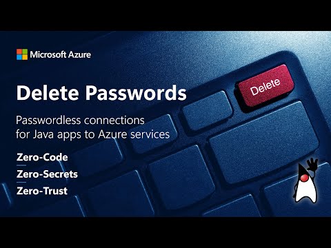 Delete Passwords - Passwordless connections for Java applications to Azure services #java