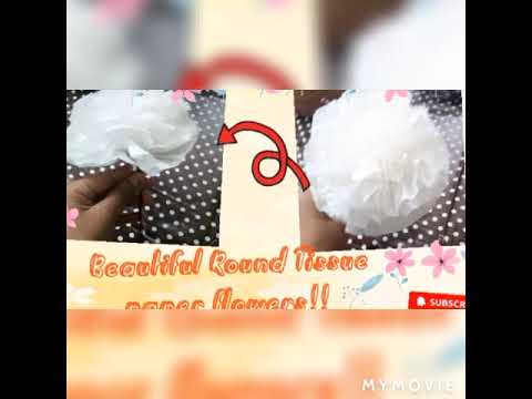 Making of Easy tissue paper flower🌼|| #Usefull for room decor||Laavanya arts and crafts||