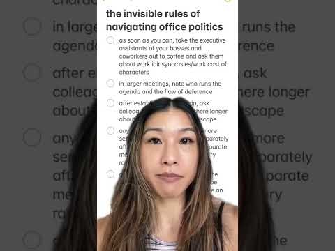 the 🫥invisible rules🫥 of navigating office politics