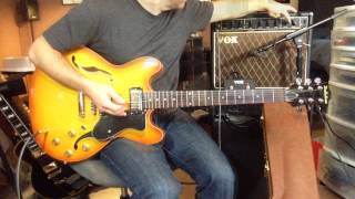 Video thumbnail for Deltatone ES-335-style Guitar w/Vox ValveReactor VR30R Guitar Amplifier by Ted Andrews