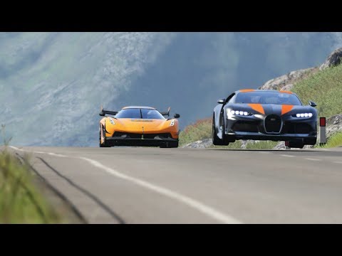 Koenigsegg Jesko vs Bugatti Chiron Super Sport 300+ at Highlands