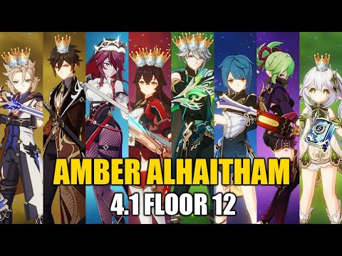 C6 Amber & C0R1 Alhaitham - 4.1 Spiral Abyss Floor 12