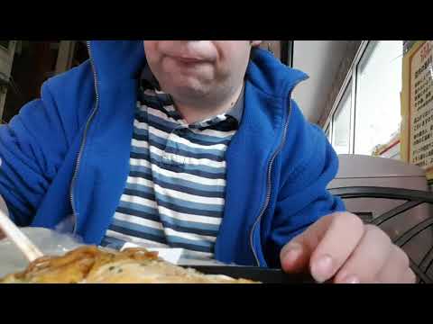 I try eating Okomiyaki 400 yen....taste incredible off-road