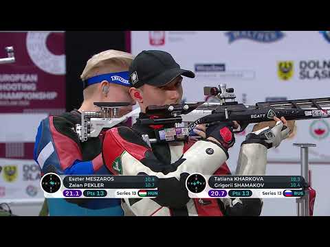 ECh, 10m, Wroclaw, Poland. Final 10m Air Rifle Mixed Team Junior