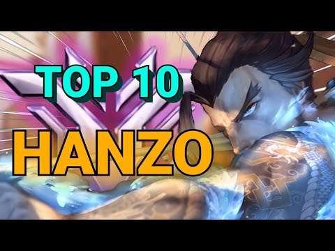 INSANE Top 10 Hanzo Gameplay in CHAMPION Lobbies!!! (Overwatch 2)