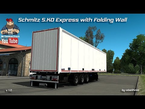 [ETS2 v1.28] Schmitz S.KO EXPRESS with Folding Wall - Rework v1.0