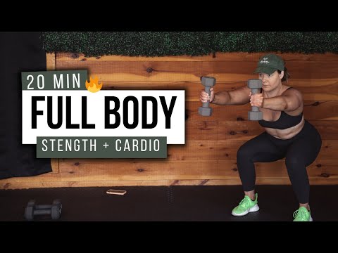 20 MIN FULL BODY Dumbbell HIIT Workout - No Repeats, Home Workout