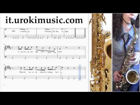 Lezioni di Sassofono Tenore Major Lazer, Justin Bieber - Cold Water Parte#2 Melodia Tutorial