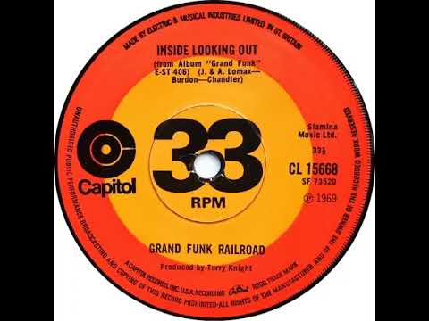 UK New Entry 1971 (26) Grand Funk Railroad - Inside Looking Out