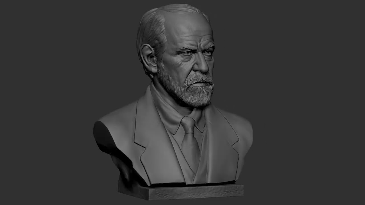 Sigmund Freud 3D Baskı Modeli