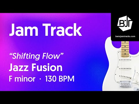 Jazz Fusion Jam Track in F minor "Shifting Flow" - BJT #119