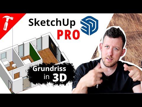 Virtual 3D Grundriss planen mit SketchUp PRO | Komplette ANLEITUNG
