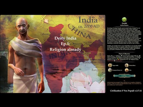 Civ 5 Vox Populi: Deity India - Ep.1: Religion already