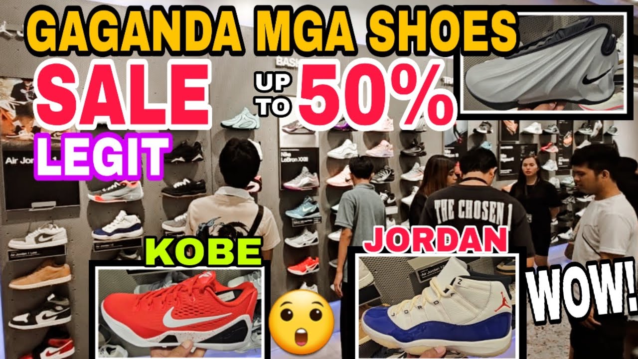 50% off SALE! ORIG NIKE SHOES APPAREL, KOBE JORDAN AVAIL DITO, Year end update Nike Gateway Cubao