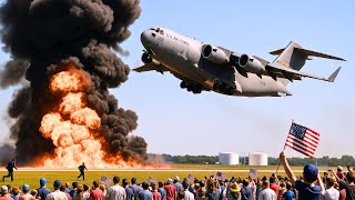 BREAKING! US Air Force C-17 Makes Emergency Takeoff to the Middle East!