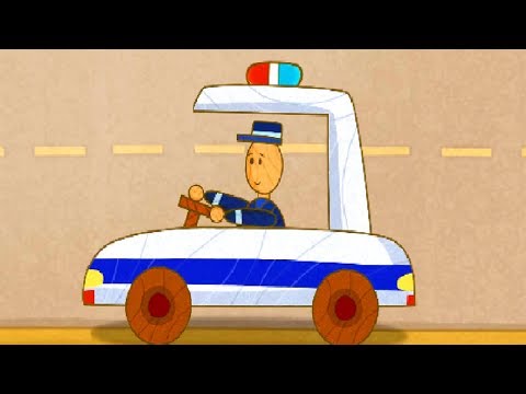 Kids Cartoons. Car Toons: a Police Car