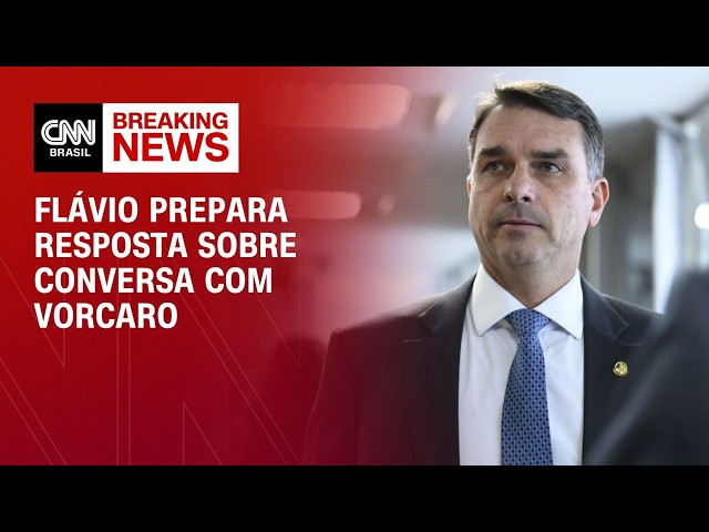 Flávio Bolsonaro prepara resposta sobre conversa com Daniel Vorcaro | CNN 360°