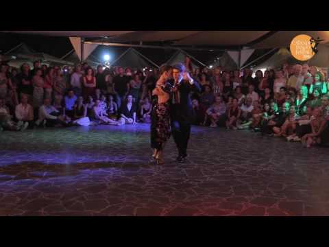 Alejandra Hobert and Adrian Veredice are dancing at Catania Tango Festival in 2016