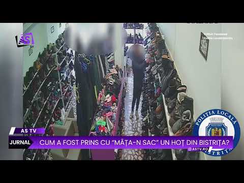 How was a thief from Bistrița caught red-handed?