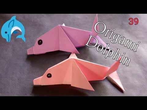 Origami Dolphin | Origami Animal |  Origami Tutorial | Paper Fold | Step By Step | Kids Craft