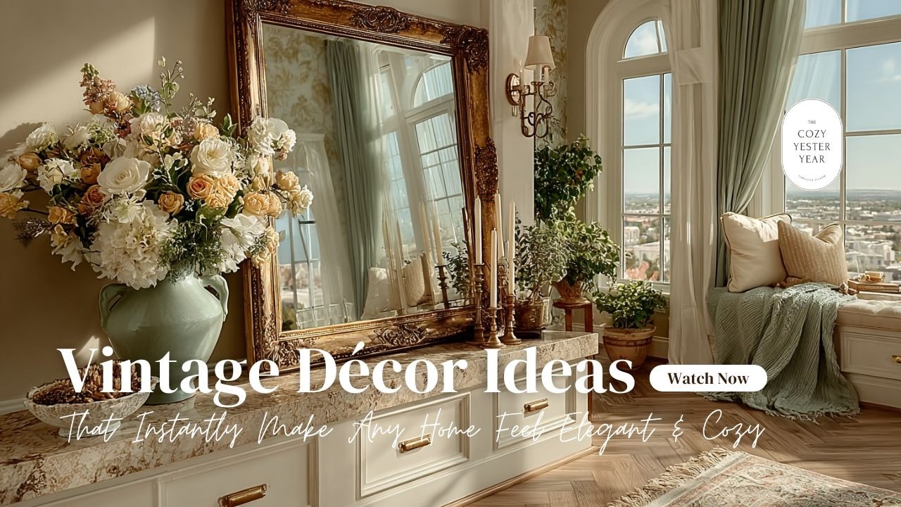 Vintage Décor Ideas That Instantly Make Any Home Feel Elegant & Cozy ☀️