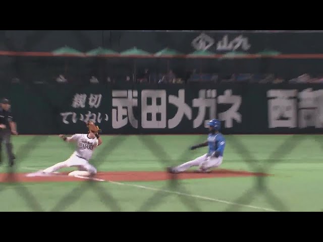 【9回表】甲斐キャノン炸裂!! ホークス・甲斐拓也 ピンチで虚をつく盗塁を阻止!! 2022年6月26日 福岡ソフトバンクホークス 対 北海道日本ハムファイターズ