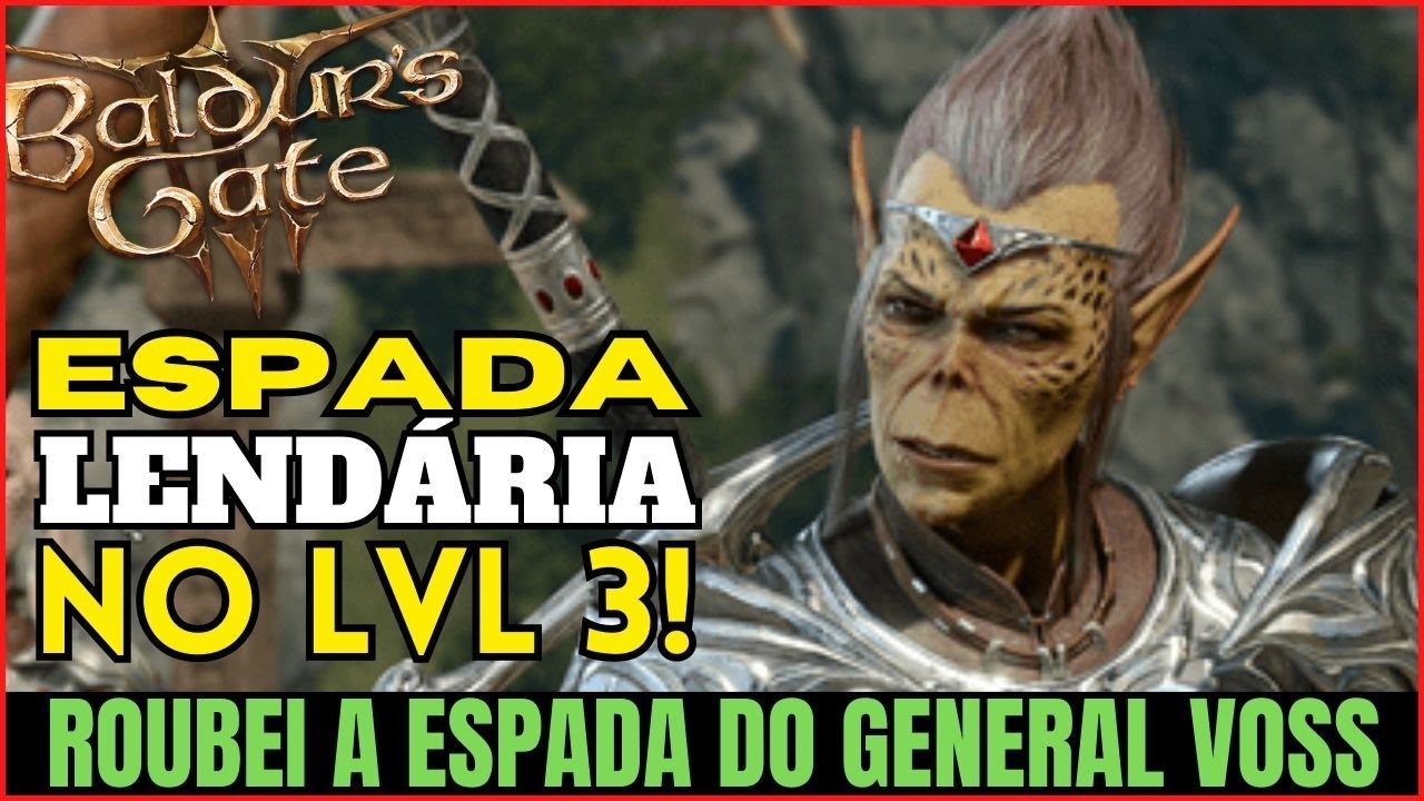Roubei uma espada lendária no level 3! - Baldur's Gate 3