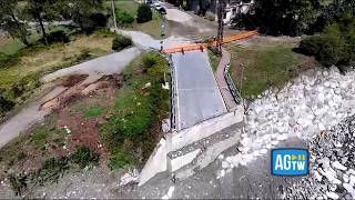 Maltempo in Valcamonica, crolla il ponte di Rino a Sonico: le immagini dal drone