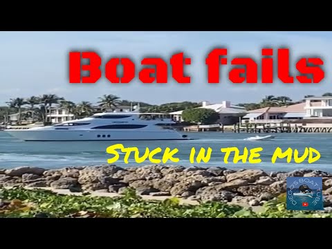 boat fails: stuck in shallow waters