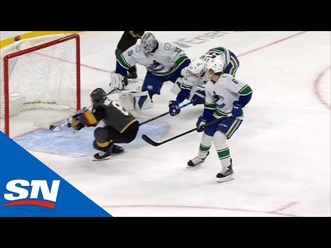 Jonathan Marchessault Scores After Thatcher Demko & Tyler Myers Get Mixed Up & Misplay Puck