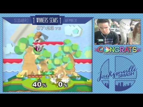 Jax Smash Weekly 4/13/17 - Sodabro(Fox) Vs Afmbot(Ice Climbers) - Melee Winners Semis