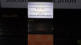 Sociology Unit 7 Social Stratification Part 1