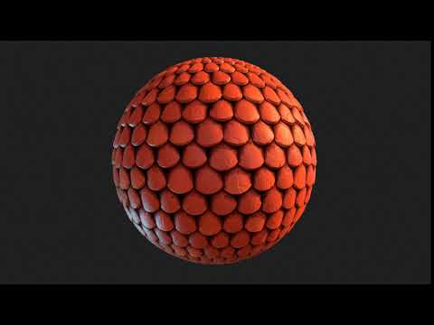 Roof procedural material texture