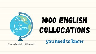 1000 English Collocations You Need to Know | Family & Relationships