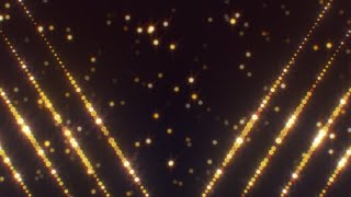 Diagonal Shiny Golden Lights Flashing Lines and Warm Blurred Bokeh 4K Moving Wallpaper Background