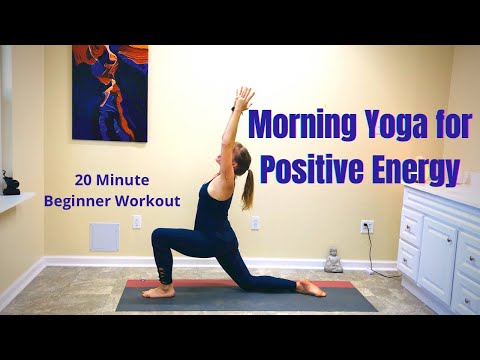 20 Min Morning Yoga for Positive Energy | Wake Up Beginner Yoga
