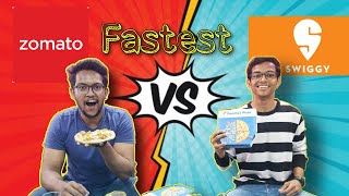 ZOMATO Vs SWIGGY  Fastest delivery ? | Dominos Pizza Challenge | Brother Edition