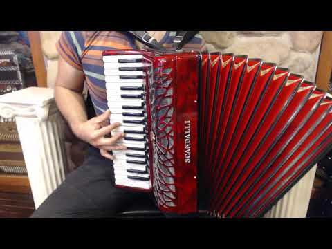 SCANAIRIMRD - Red Scandalli Air I Piano Accordion LMMM 37 96 $5299