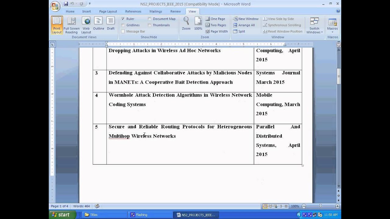 ns2 projects