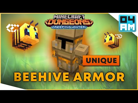 04AM - BEEHIVE ARMOR UNIQUE Full Guide & Where To Get It in Minecraft Dungeons Creeping Winter DLC