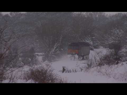 WCR Class 47 No. 47760 on snow plough duties on the Esk Valley Line and Class 142 Pacer