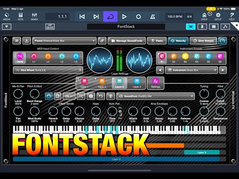 FontStack - Multi Layer SoundFont Player by 4Pockets - Walkthrough & Demo for the iPad