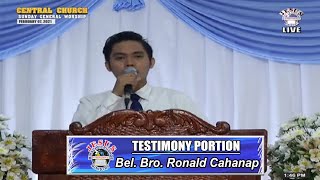 Download Lagu JMCIM | Testimony Portion | Bel. Bro. Ronald Cahanap | February 7, 2021 Thumbnail
