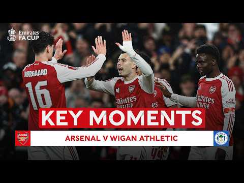 Arsenal v Wigan Athletic | Key Moments | Fourth Round | Emirates FA Cup 2025-26